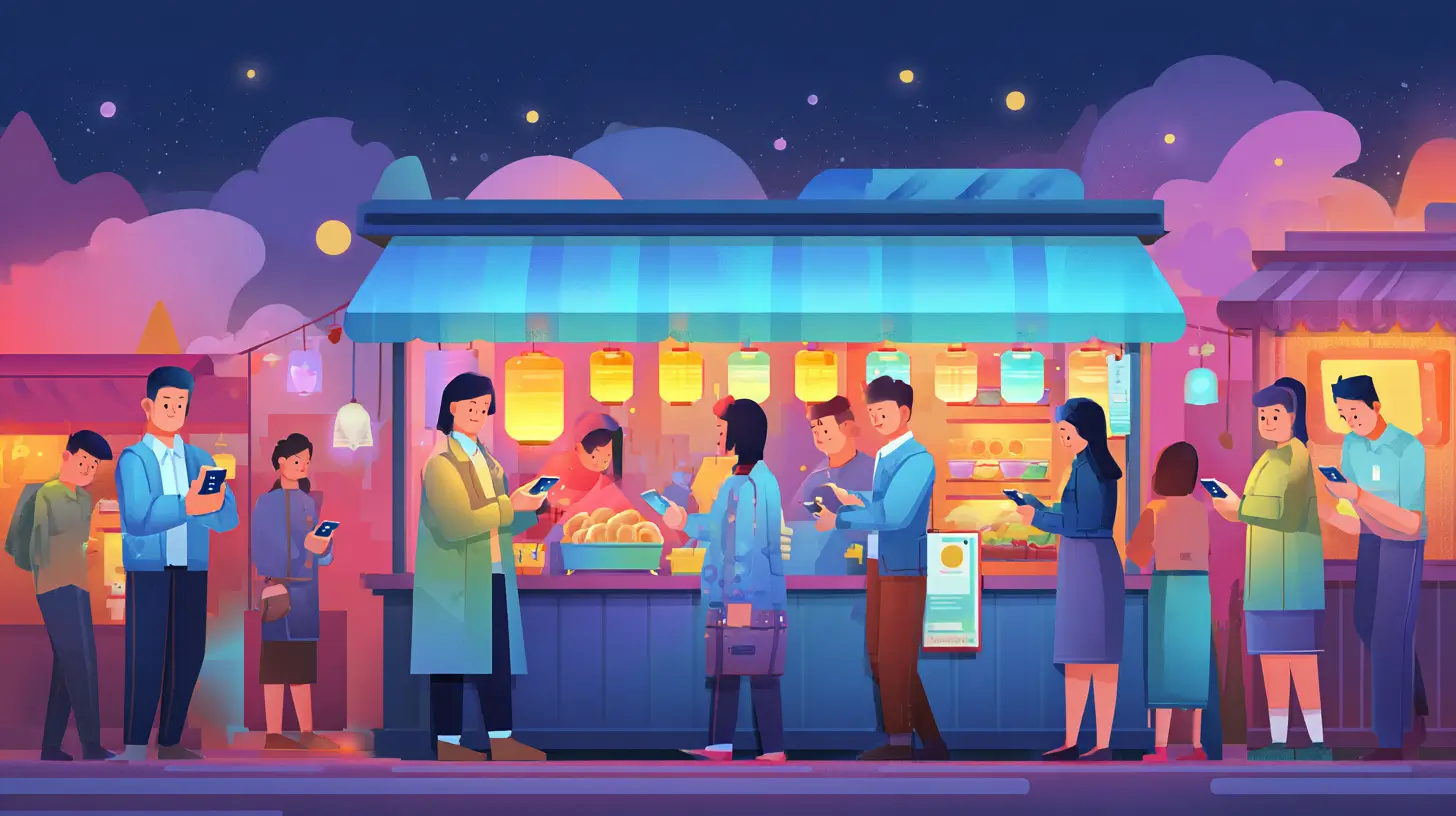 Night Market Background